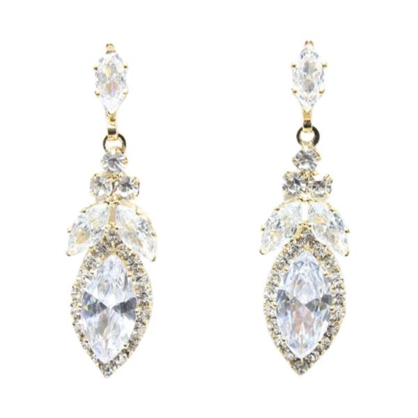 CRYSTAL RHINESTONE BRIDAL PARTY DANGLE EARRING