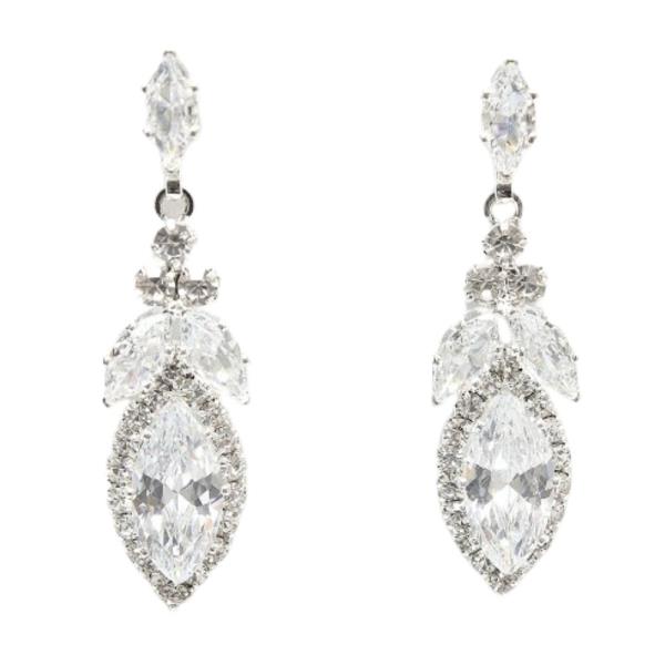 CRYSTAL RHINESTONE BRIDAL PARTY DANGLE EARRING