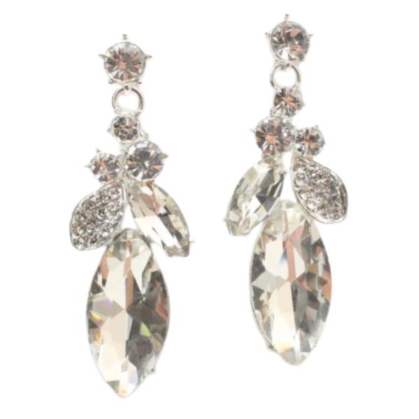 CRYSTAL RHINESTONE BRIDAL DANGLE EARRING