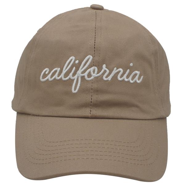 CALIFORNIA SCRIPT BASEBALL CAP