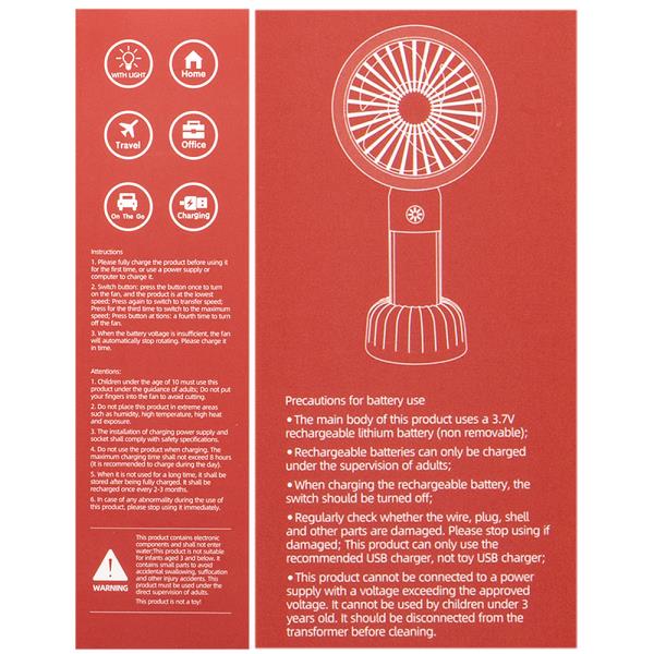 RETRO LIGHTING HANDHELD FAN