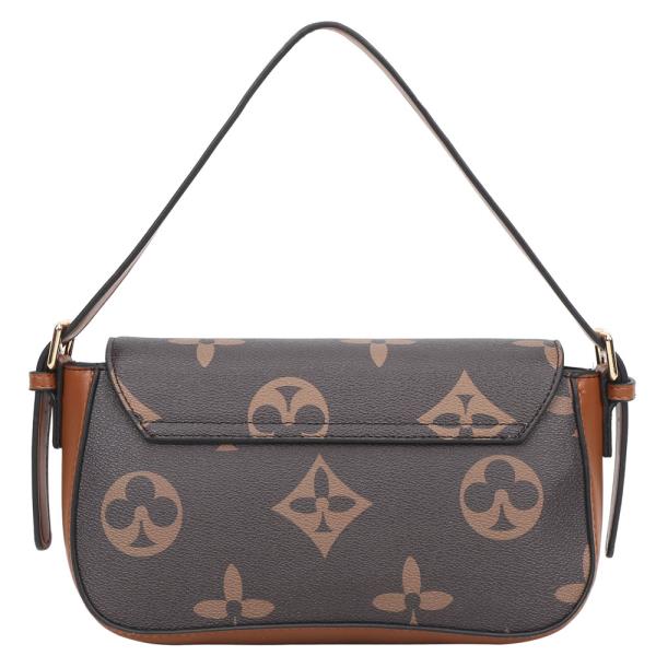 FLOWER PATTERN H BUCKLE CROSSBODY BAG WITH WALLET