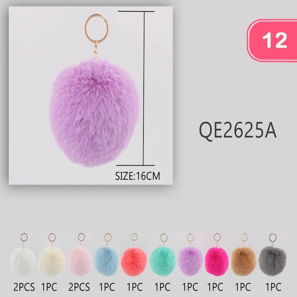 POM POM KEYCHAIN (12 UNTIS)