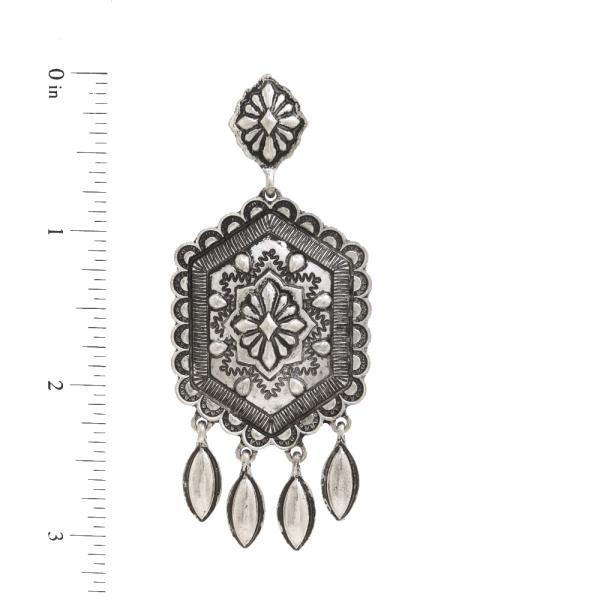 WESTERN METAL DANGLE EARRING