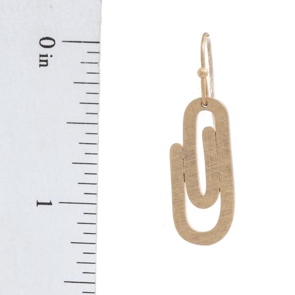 PAPER CLIP HOOK EARRING