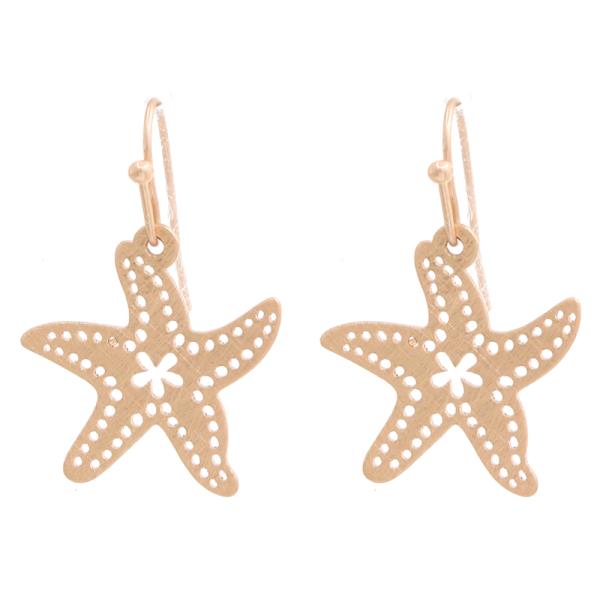 STARFISH VENTED HOOK EARRING