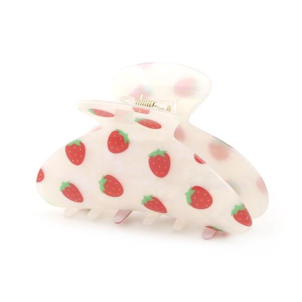 STRAWBERRY PATTERN CLAW HAIR CLIP