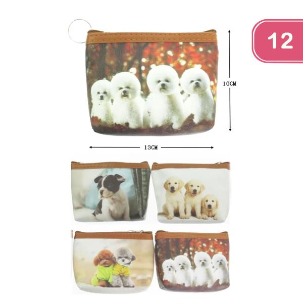 PUPPIES COIN PURSE (12 UNITS)