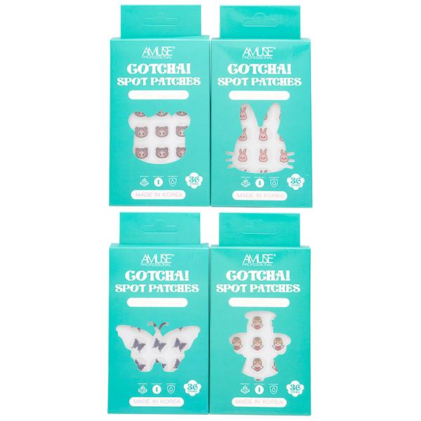 AMUSE GOTCHA SPOT HYDROCOLLOID PATCHES MIX SET