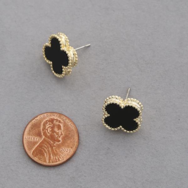 CLOVER POST EARRING