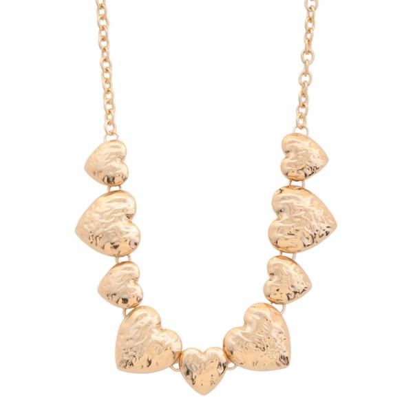 SDJ METAL CHAIN HEART NECKLACE