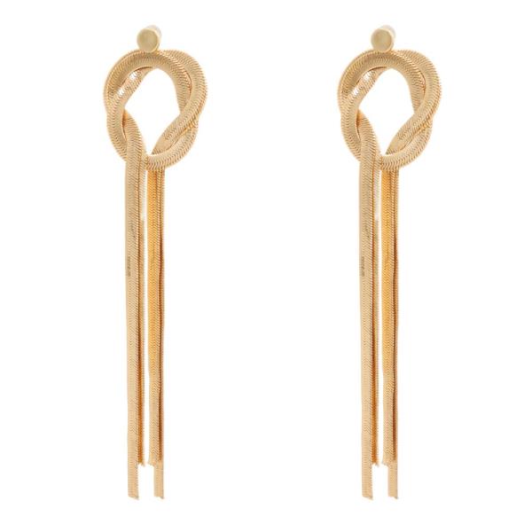 SDJ METAL KNOT DROP EARRING