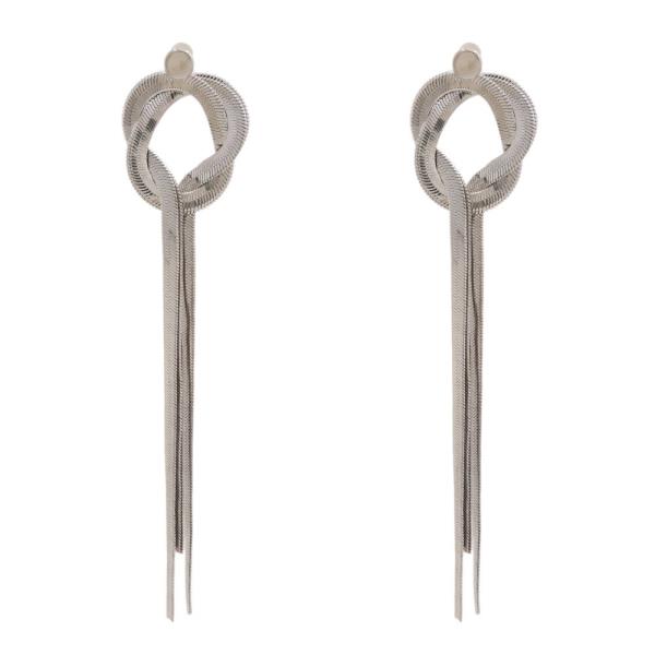 SDJ METAL KNOT DROP EARRING