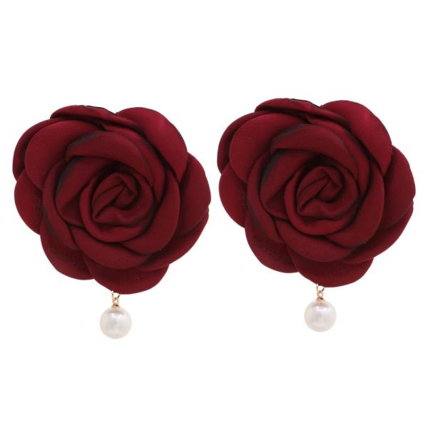 SDJ ROSE PEARL DANGLE EARRING