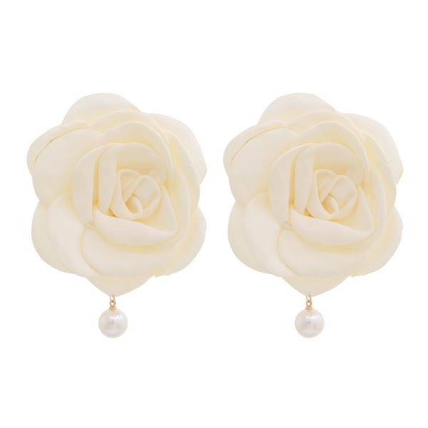 SDJ ROSE PEARL DANGLE EARRING