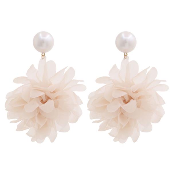 SDJ PEARL FLOWER DANGLE EARRING