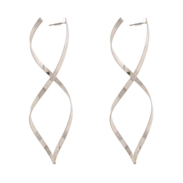 SDJ METAL SWIRL EARRING