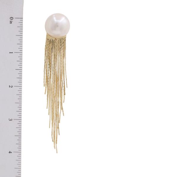 SDJ PEARL METAL TASSEL EARRING