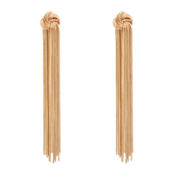 SDJ METAL KNOT DROP EARRING