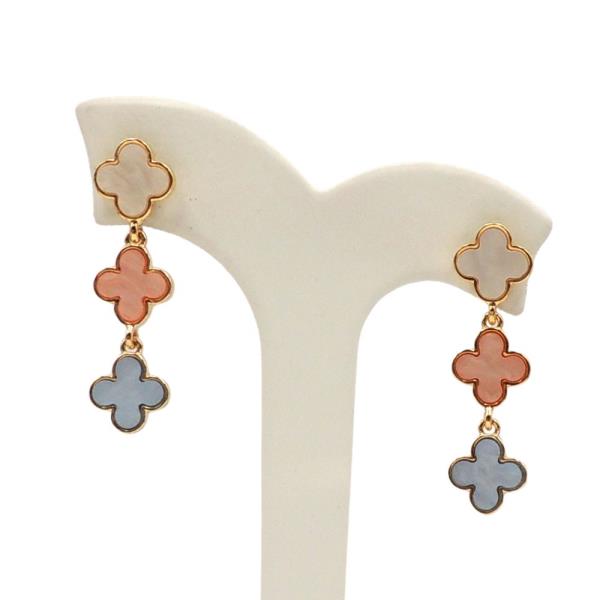 TRIPLE CLOVER DROP EARRING