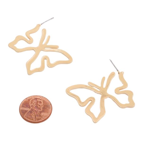 SODAJO GOLD DIPPED BUTTERFLY EARRING