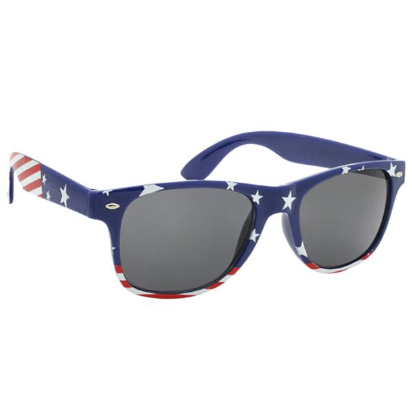 USA PRINT ROUND SQUARE SUNGLASSES 1DZ