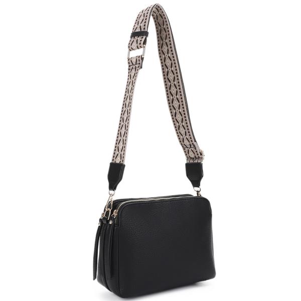 SMOOTH CHIC CROSSBODY BAG W GUITAR STRAP