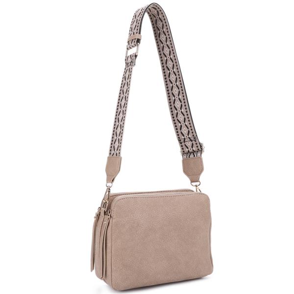 SMOOTH CHIC CROSSBODY BAG W GUITAR STRAP