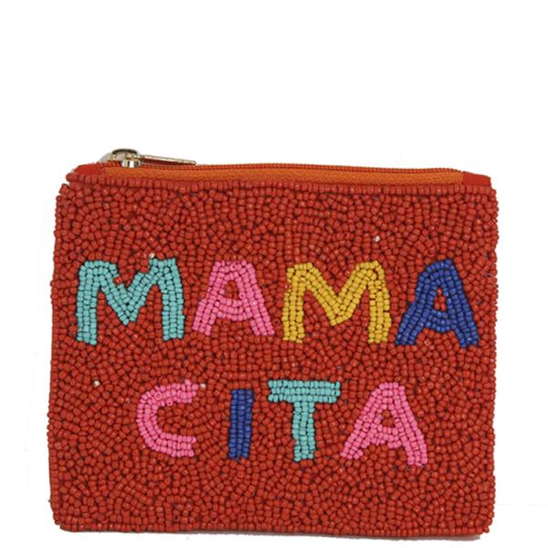 SEED BEAD MAMACITA COIN PURSE BAG