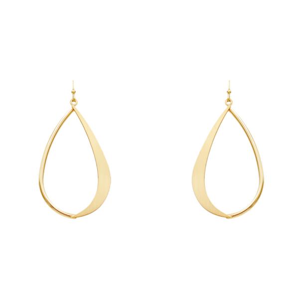 METAL TEARDROP DANGLE EARRING