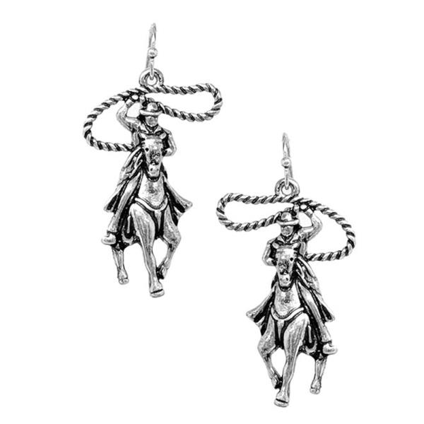 WESTERN TEXTURE RODEO EARRING