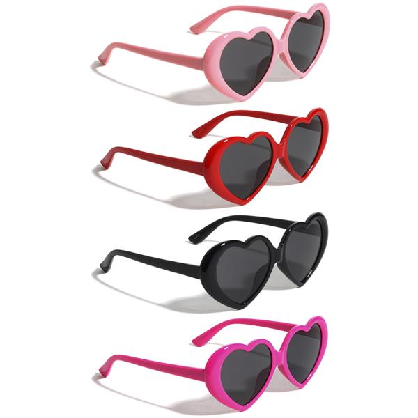 HEART SHAPE SUNGLASSES 1DZ