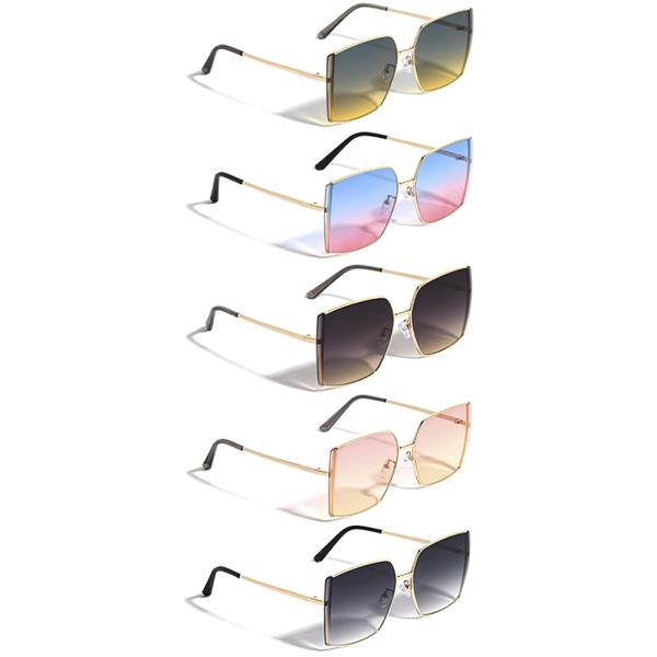 RIMLESS SIDE FASHION BUTTERFLY SUNGLASSES 1DZ