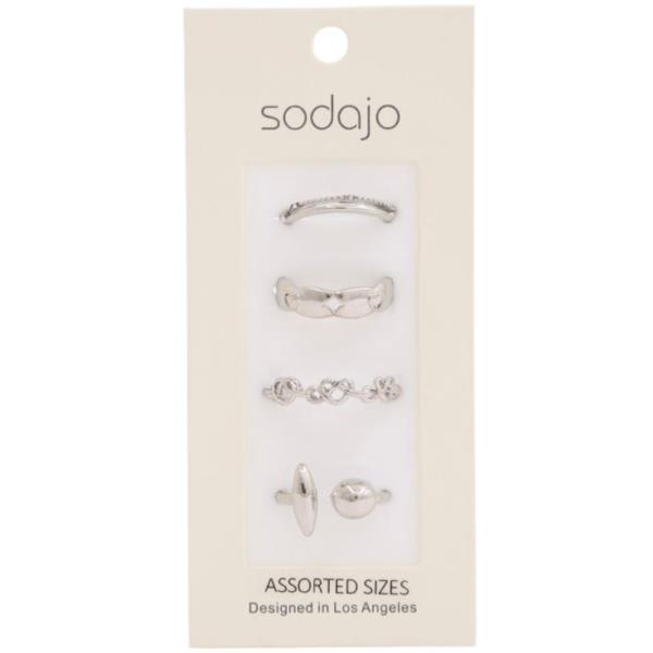 SODAJO METAL ASSORTED RING SET