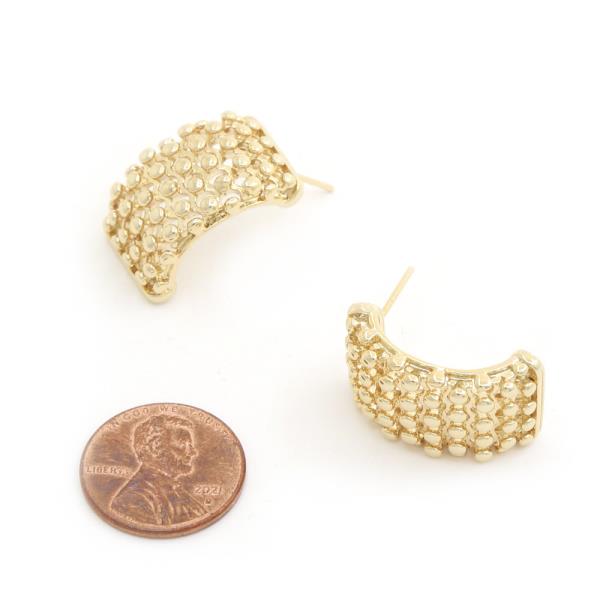 SODAJO METAL GOLD DIPPED EARRING