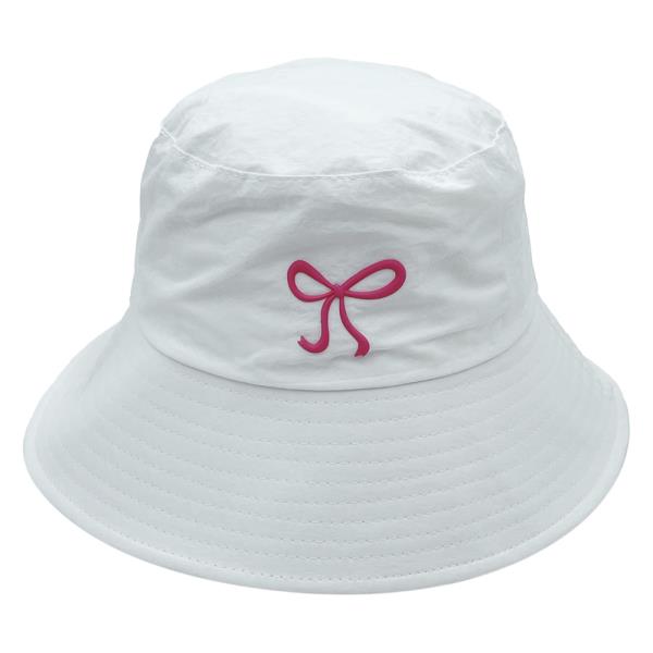 RUBBER BOW BUCKET HAT