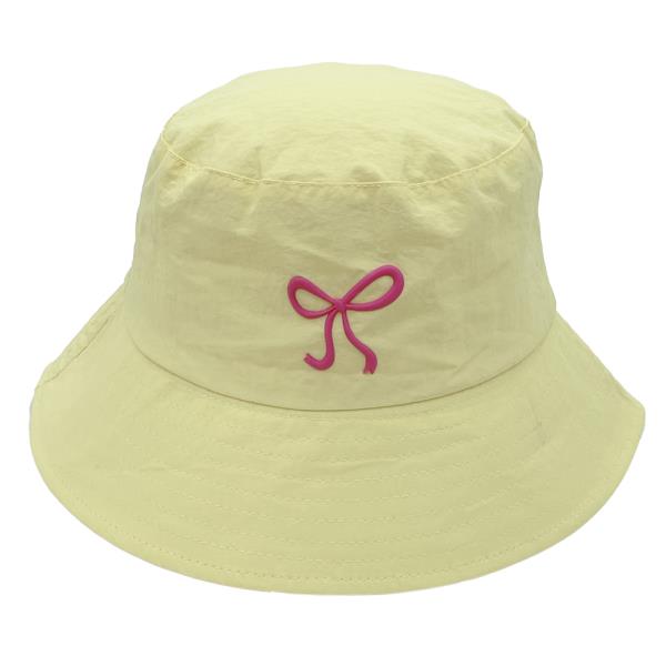 RUBBER BOW BUCKET HAT