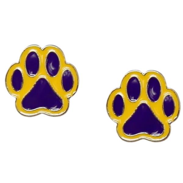 GAME DAY PAW STUD EARRING