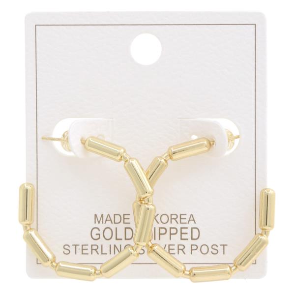 OPEN HOOP GOLD DIPPED EARRING