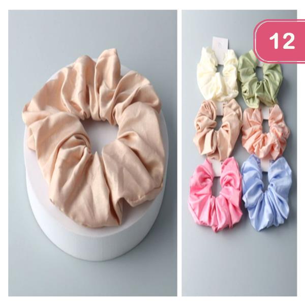 SATEEN SCRUNCHIE (12 UNITS)