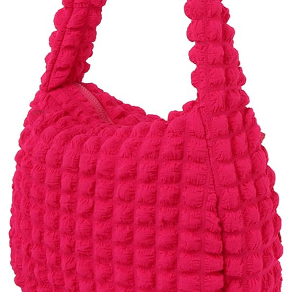 STYLISH PADDED BUBBLE SHOULDER HOBO BAG