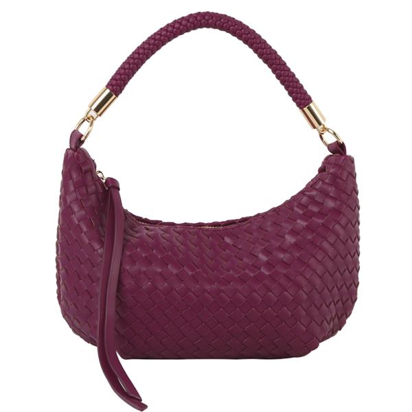 CHIC FASHION BRAID WOVEN DESIGN SHOULDER CROSSBODY BAG