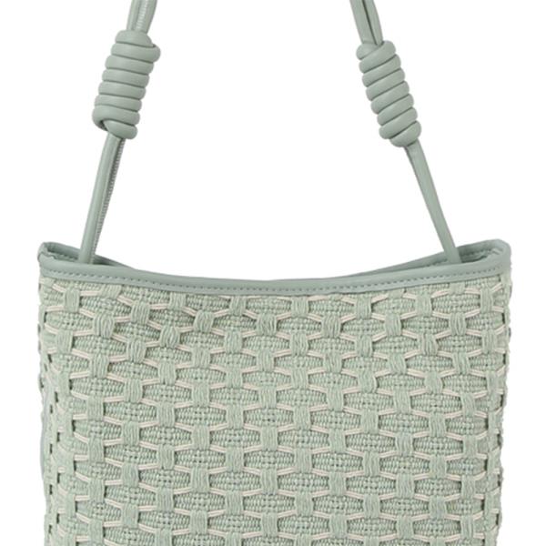 2IN1 DESIGN PATTERN WOVEN TOTE W POUCH SET