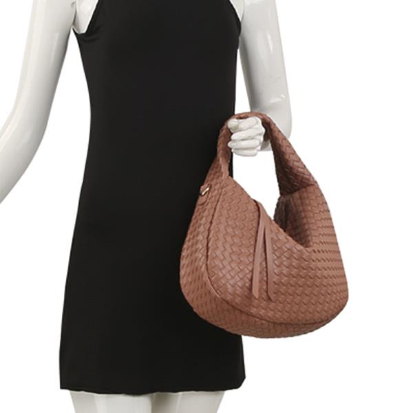 FASHION WOVEN DESIGN SATCHEL BAG