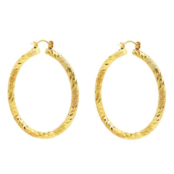 ALUMINUM HOOP-50MM EARRING