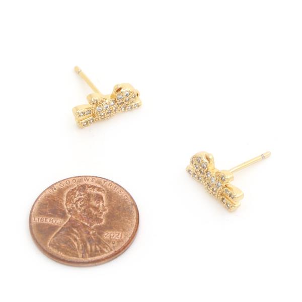 BEAR PAVE CZ EARRING