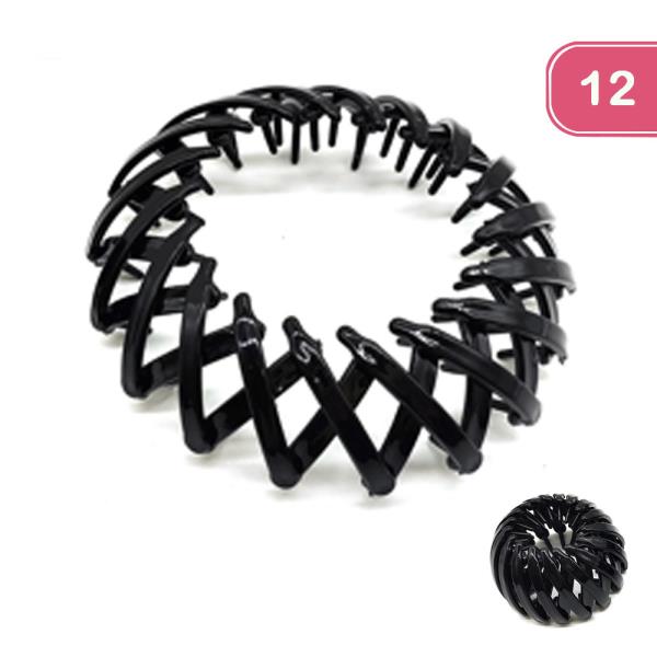 EXPANDABLE PONYTAIL HAIR TIE (12 UNITS)