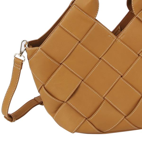 2IN1 LARGE QUILTED HANDLE SATCHEL W MINI POUCH SET