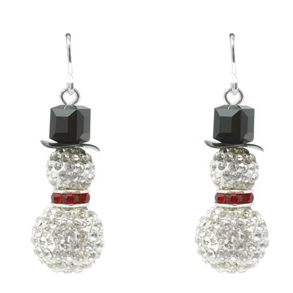 SNOWMAN DANGLE EARRING