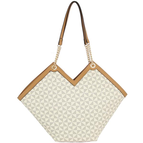 MONOGRAM SHAPE TOTE BAG